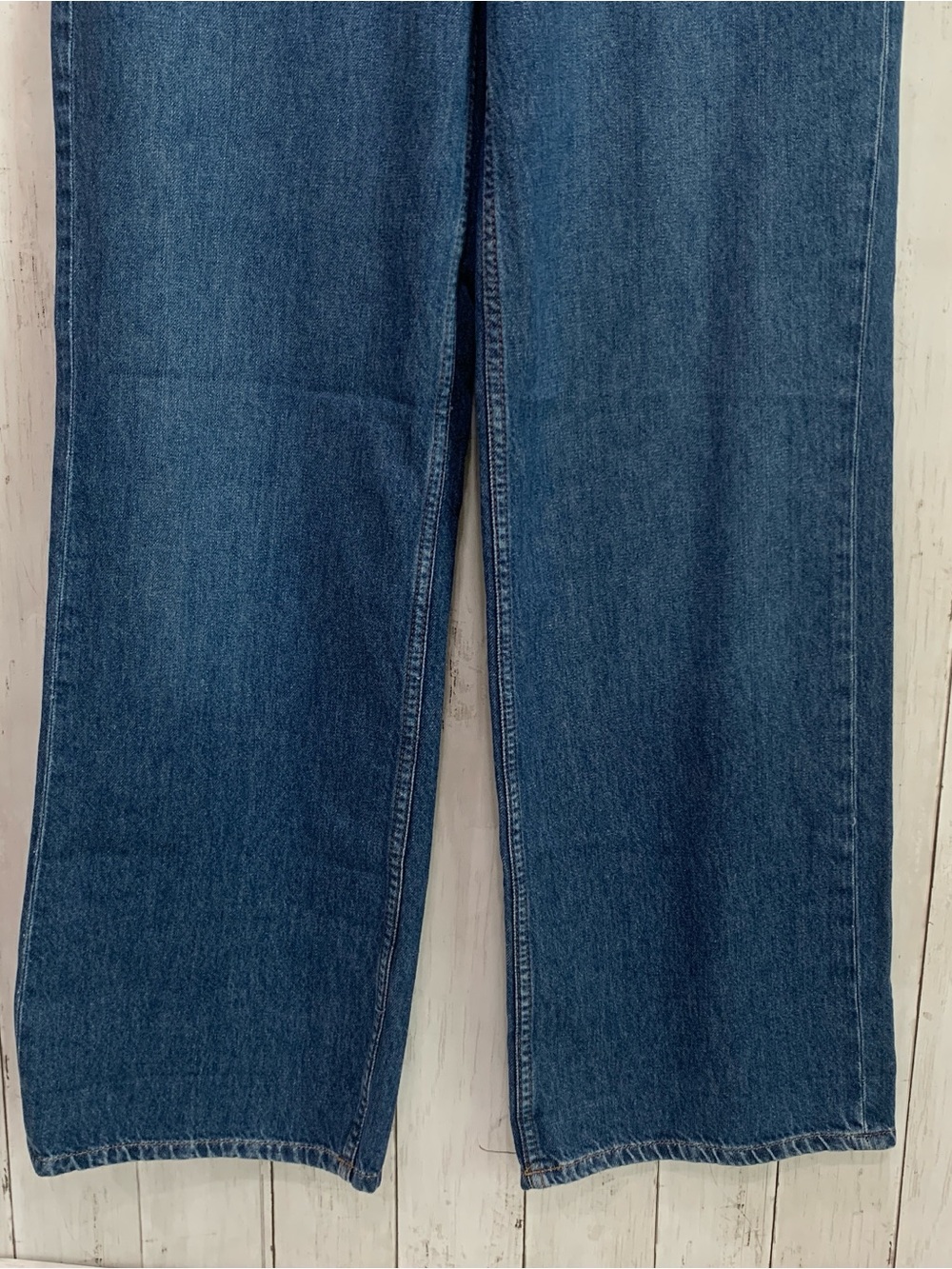 Free People We The Free Palmer 26  Cuffed Jeans Tunnel Vision Baggy Relaxed NWT - Picture 6 of 16